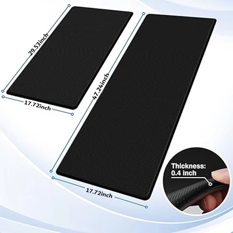 Kitchen Mats, Kitchen Rugs, Cushioned anti Fatigue Kitchen Mats for Floor, Non-Slip Standing Desk Mat, Waterproof Kitchen Rugs