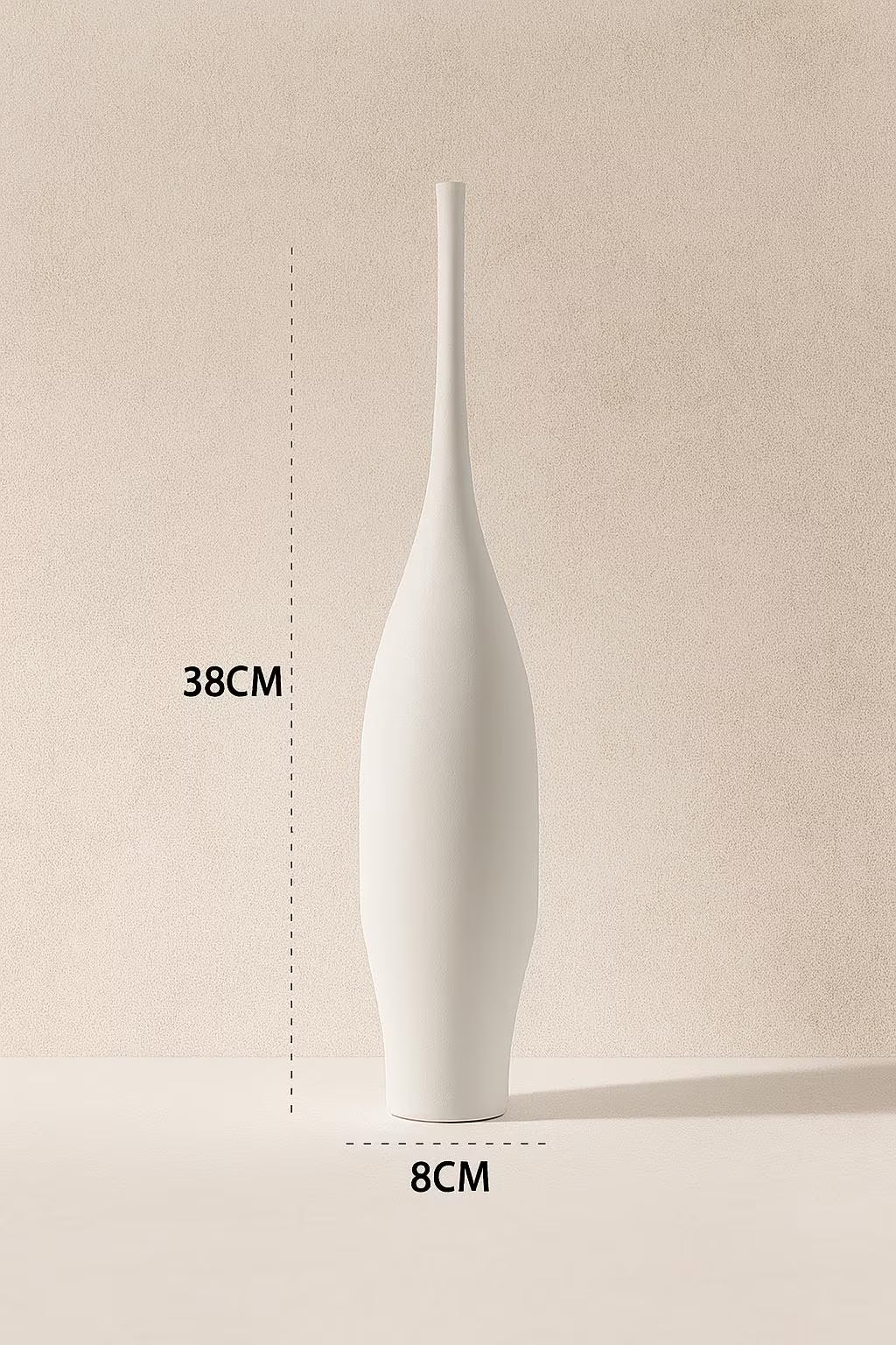 Ceramic Vases – Flower Vase – Elegant Home Decor, Minimalist Vase Bookshelf – Gift for Her – Art Deco – Apartment Decor – 3D Printed Vase