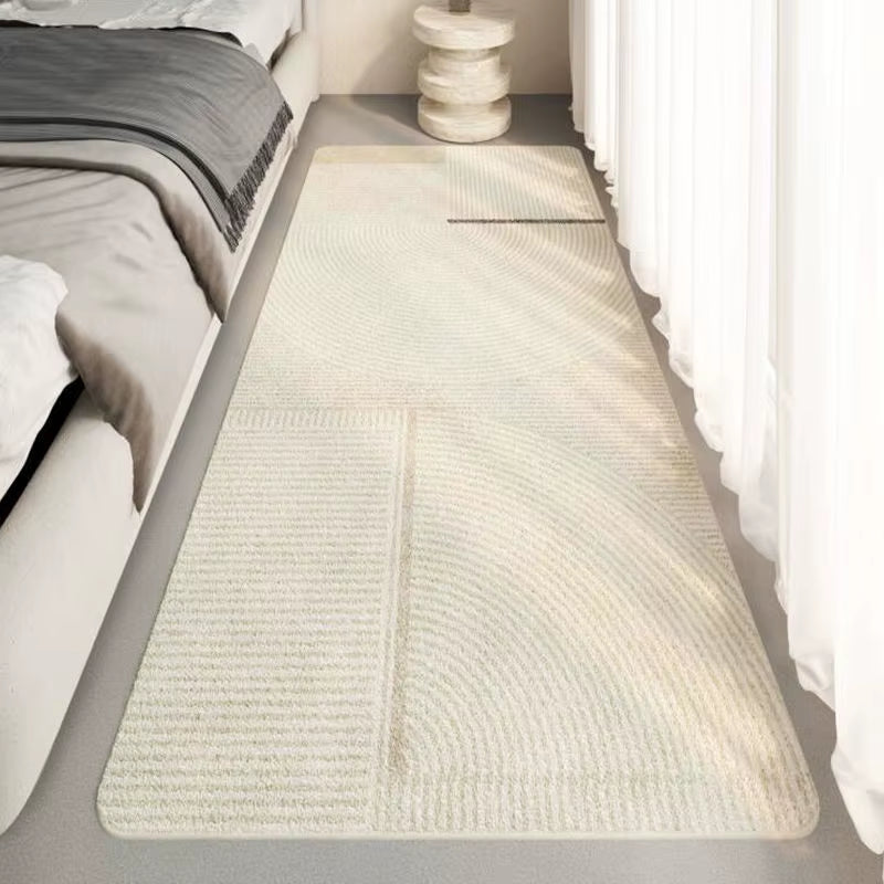 Striped Bedroom Carpet Bedside Rug Fluffy Large Carpet Living Room Plush Lounge Rug Floor Mat Soft Velvet Carpets for Children