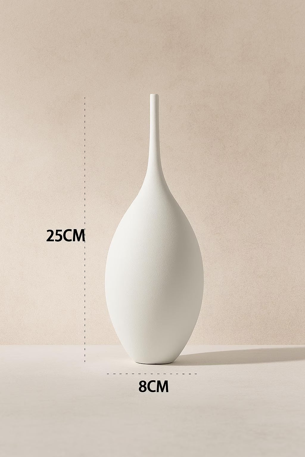 Ceramic Vases – Flower Vase – Elegant Home Decor, Minimalist Vase Bookshelf – Gift for Her – Art Deco – Apartment Decor – 3D Printed Vase