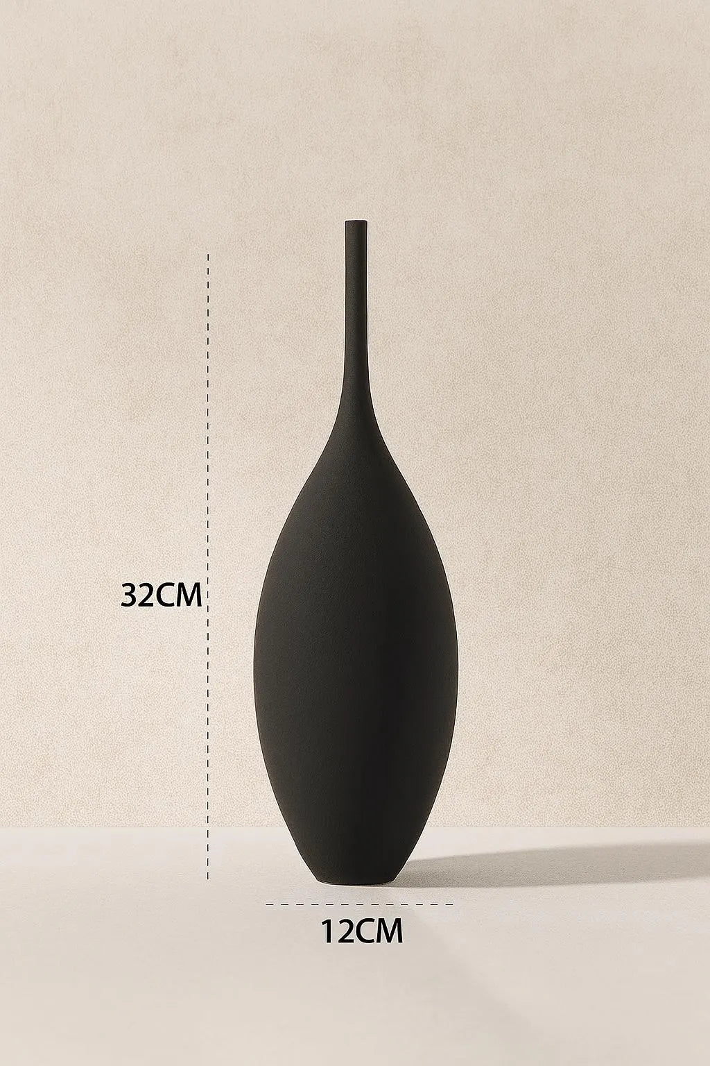Ceramic Vases – Flower Vase – Elegant Home Decor, Minimalist Vase Bookshelf – Gift for Her – Art Deco – Apartment Decor – 3D Printed Vase