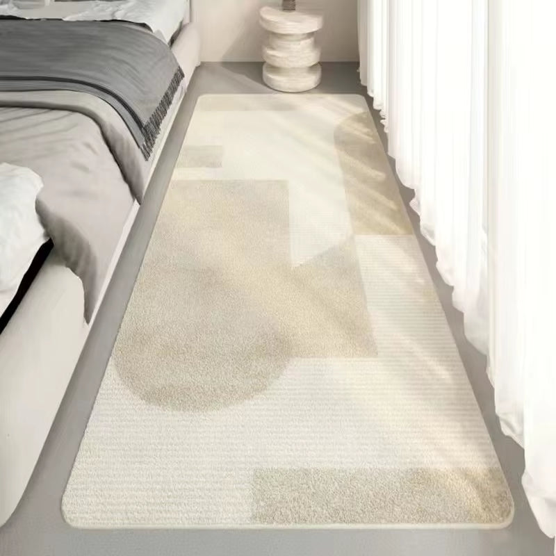 Striped Bedroom Carpet Bedside Rug Fluffy Large Carpet Living Room Plush Lounge Rug Floor Mat Soft Velvet Carpets for Children