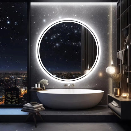 LED HD Backlit Bathroom Mirror with Wall-Mounted Illumination