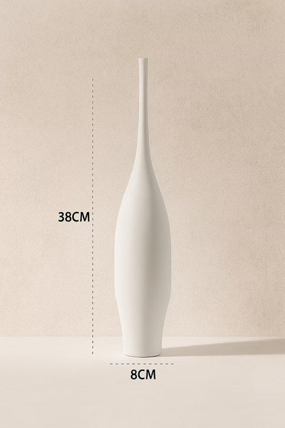 Ceramic Vases – Flower Vase – Elegant Home Decor, Minimalist Vase Bookshelf – Gift for Her – Art Deco – Apartment Decor – 3D Printed Vase