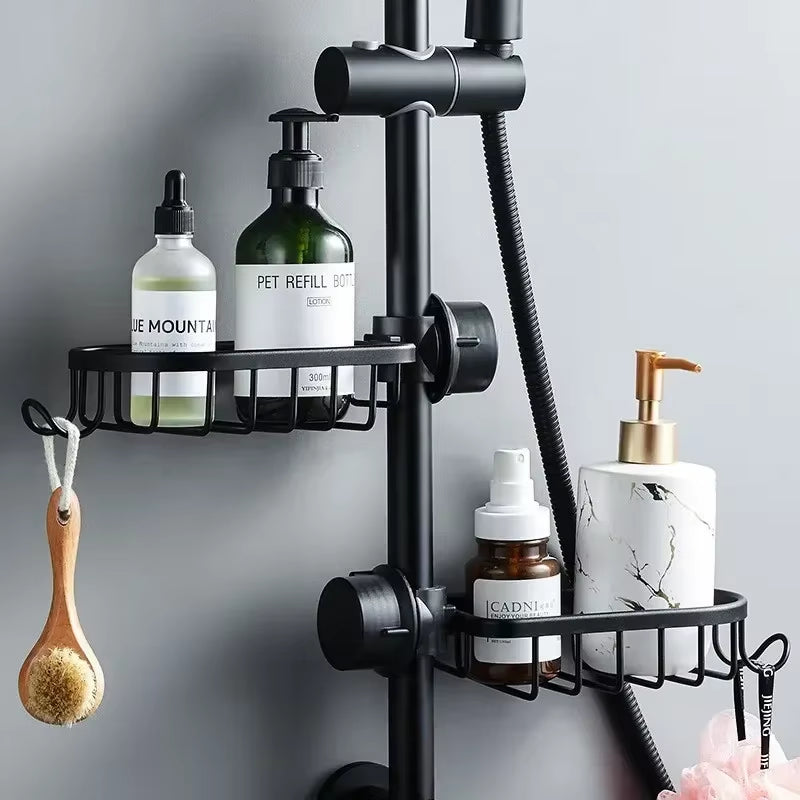Bathroom Faucet Storage Rack Shower Soap Holder Bathroom Organization Shower Shelves Bathroom Accessories