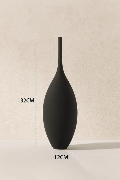 Ceramic Vases – Flower Vase – Elegant Home Decor, Minimalist Vase Bookshelf – Gift for Her – Art Deco – Apartment Decor – 3D Printed Vase