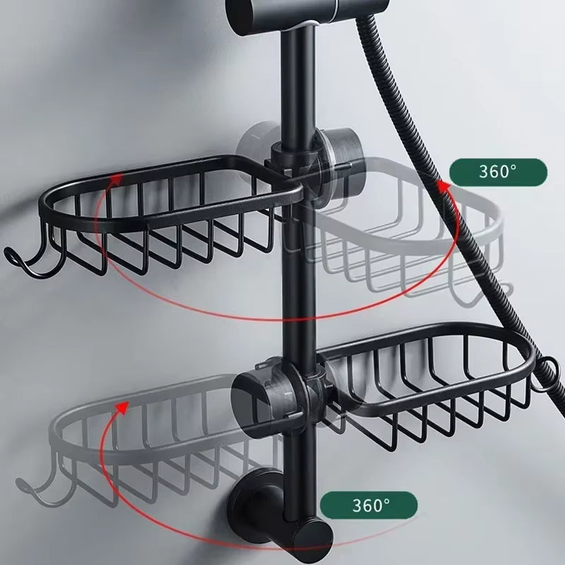Bathroom Faucet Storage Rack Shower Soap Holder Bathroom Organization Shower Shelves Bathroom Accessories