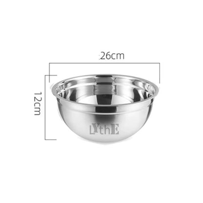 Multi-Size Stainless Steel Salad Bowls Set Nesting Fruit Salad Bowl Kitchen Food Storage Bowl Cooking Mixing Bowls for Prepping